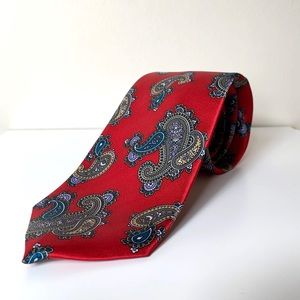 Yves Saint Laurent Silk Paisley Tie